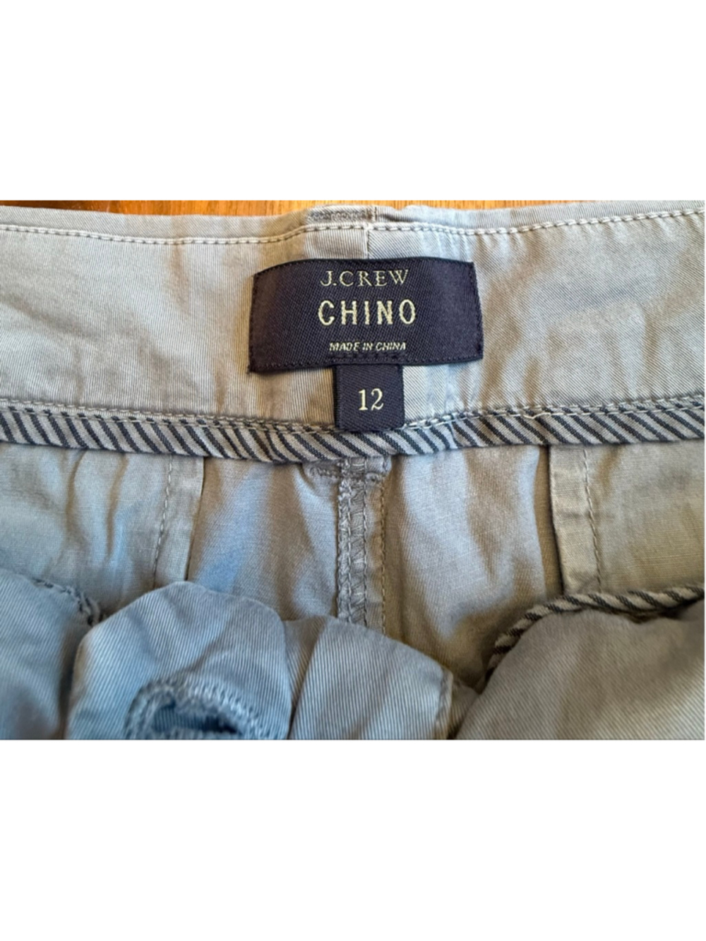 J.Crew Chino 6” Shorts Size 12 Blue Gray - Picture 4 of 9